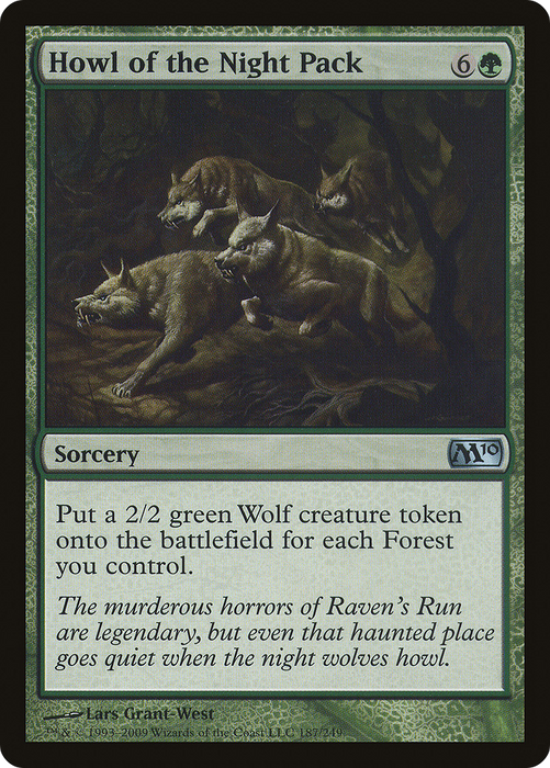 Howl of the Night Pack (M10-187) - uncommon - Foil