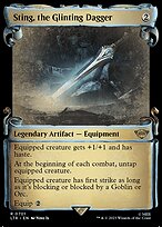 Sting, the Glinting Dagger (LTR-701) - rare: (Showcase) - Foil