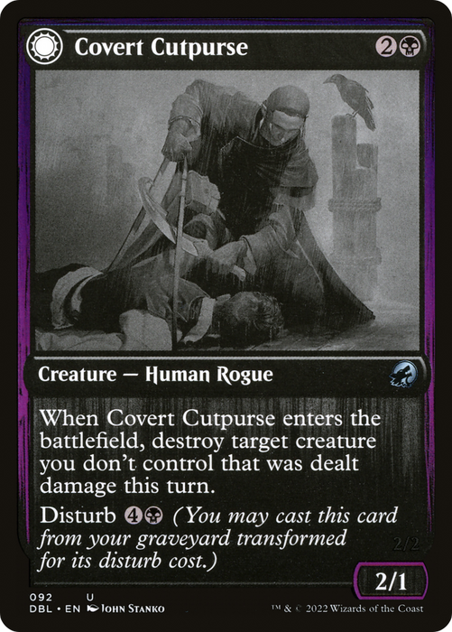 Covert Cutpurse // Covetous Geist (DBL-092) - uncommon: (Double Faced Transform) - Foil
