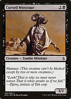 Cursed Minotaur (AKH-085) - common - Foil