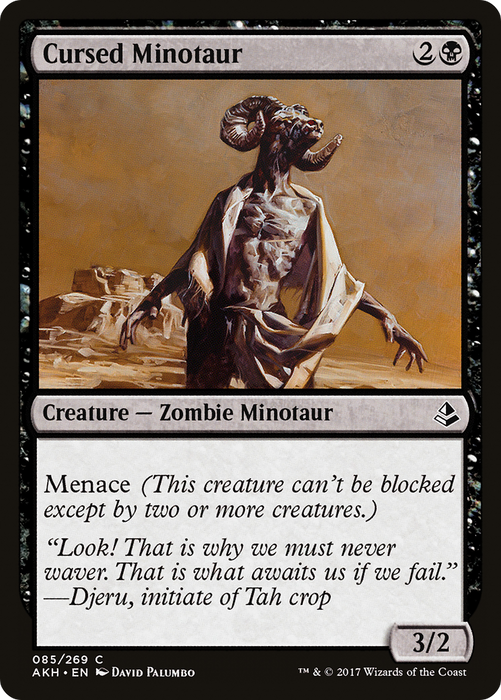 Cursed Minotaur (AKH-085) - common