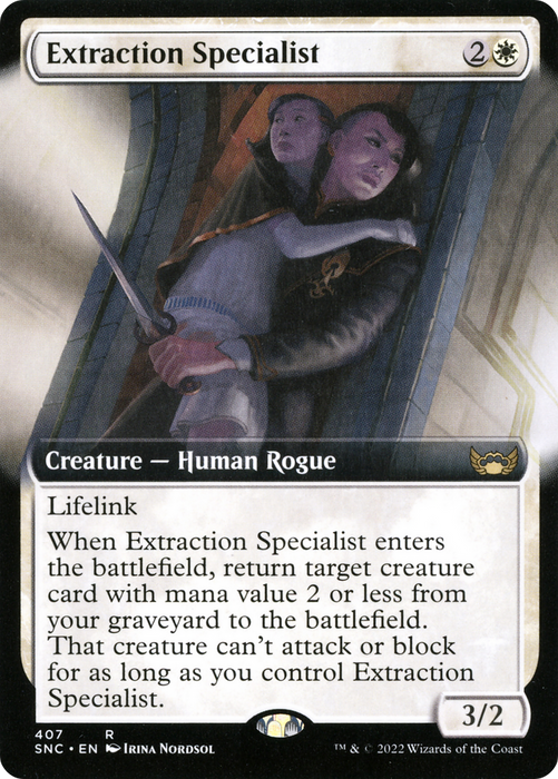 Extraction Specialist (SNC-407) - rare: (Extended Art) - Foil