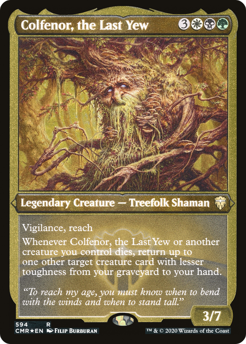 Colfenor, the Last Yew (CMR-594) - rare - Etched Foil