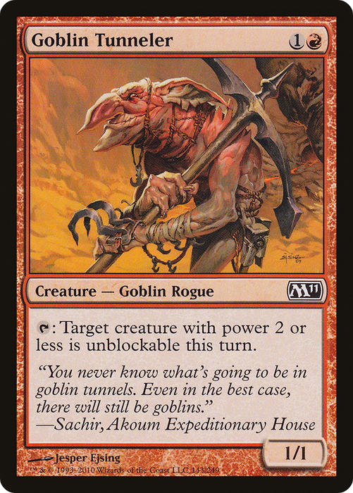 Goblin Tunneler (M11-143) - common - Foil