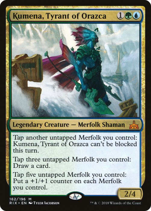 Kumena, Tyrant of Orazca (RIX-162) - mythic