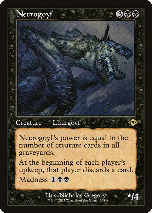 Necrogoyf (MH2-398) - rare - Etched Foil
