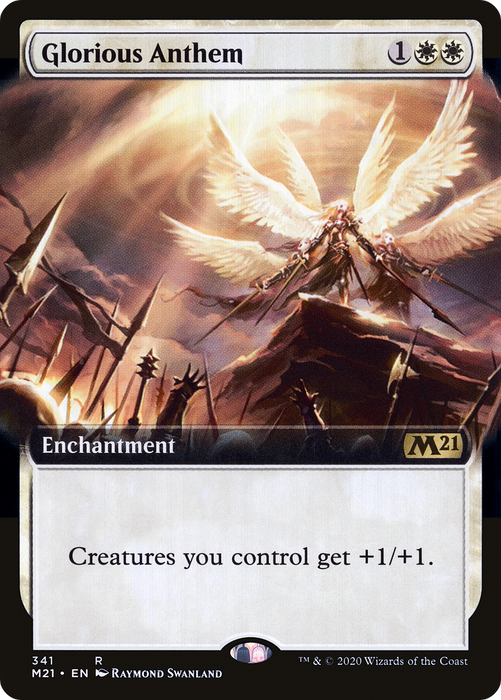 Glorious Anthem (M21-341) - rare: (Extended Art) - Foil