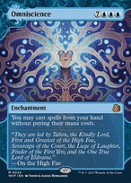Omniscience (WOT-024) - mythic: (Showcase) (Borderless) - Foil