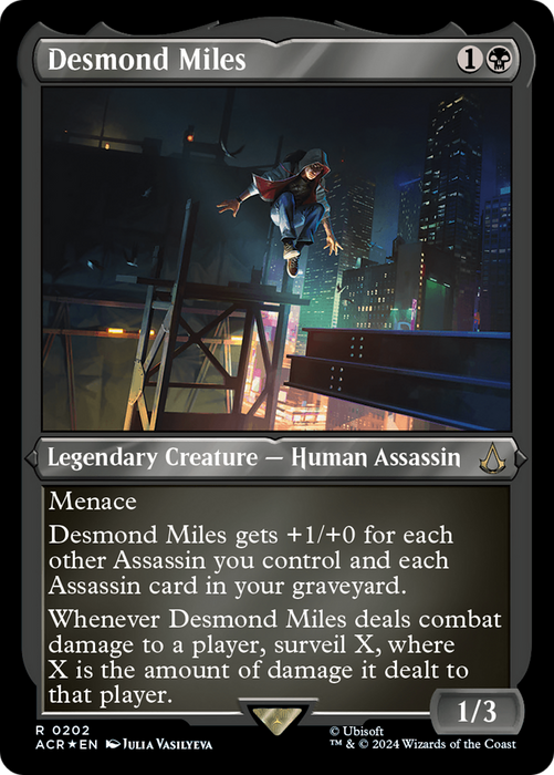 Desmond Miles (ACR-202) - rare - Etched Foil