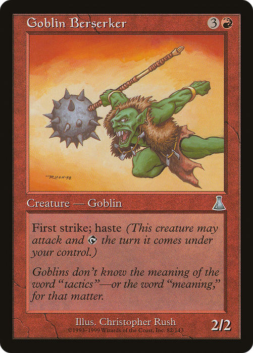 Goblin Berserker (UDS-082) - uncommon - Foil