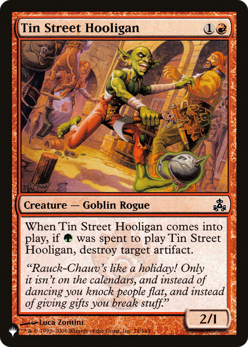 Tin Street Hooligan (LIST-GPT-78) - common