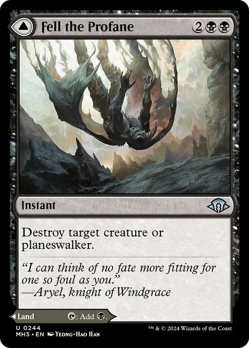 Fell the Profane // Fell Mire (MH3-244) - uncommon - Foil