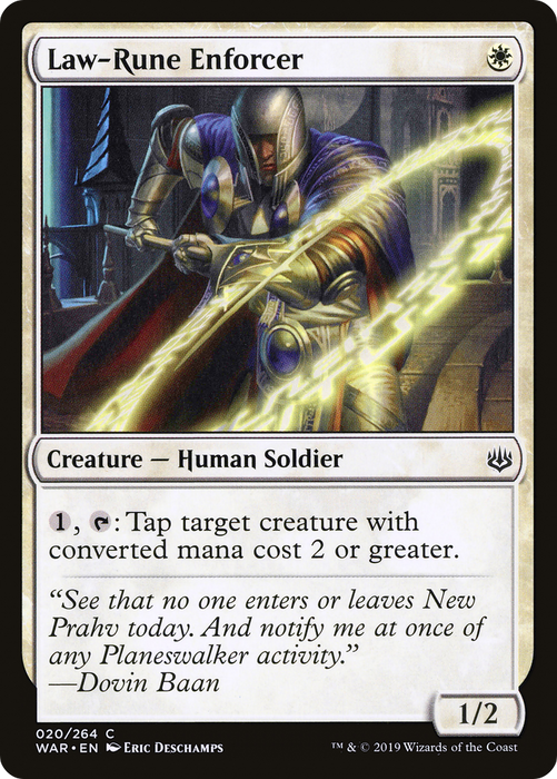 Law-Rune Enforcer (WAR-020) - common - Foil