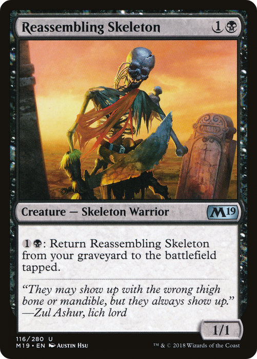 Reassembling Skeleton (M19-116) - uncommon