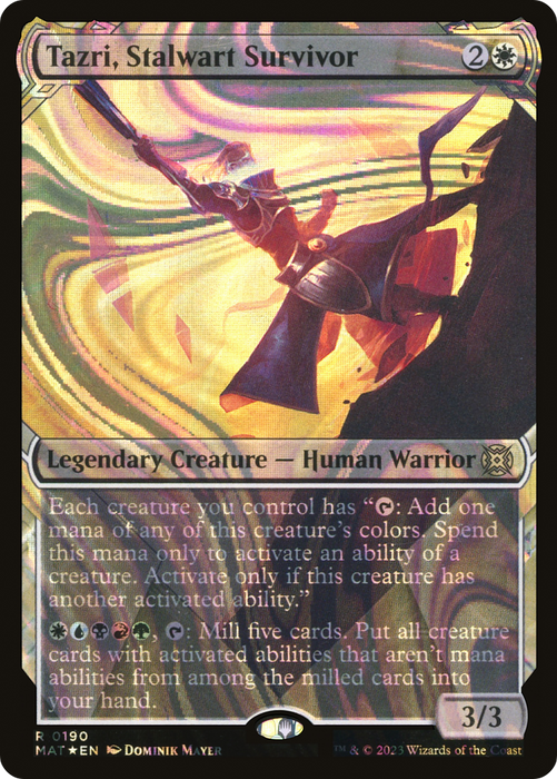 Tazri, Stalwart Survivor (MAT-190) - rare: (Showcase) - Foil
