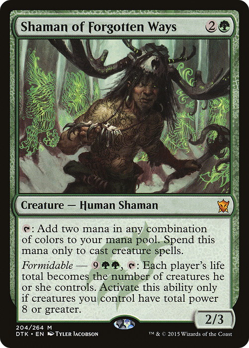 Shaman of Forgotten Ways (DTK-204) - mythic