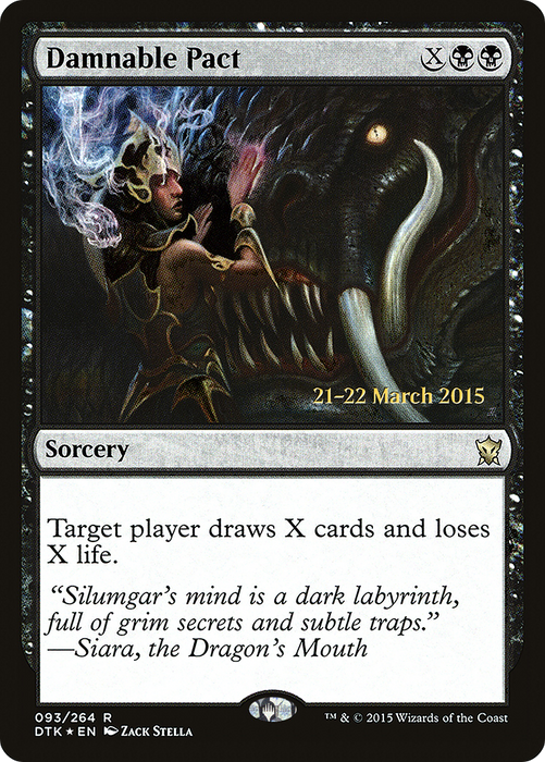 Damnable Pact (PRE-93S) - rare - Foil