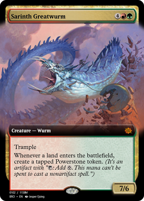 Sarinth Greatwurm (PRM-105812) - mythic