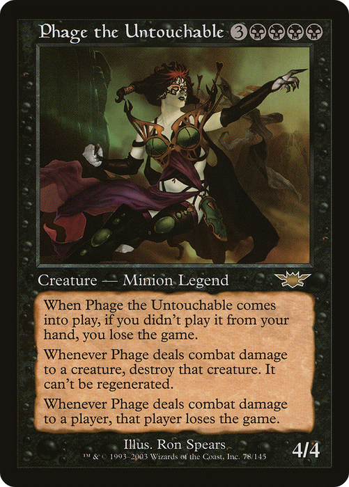 Phage the Untouchable (LGN-078) - rare - Foil
