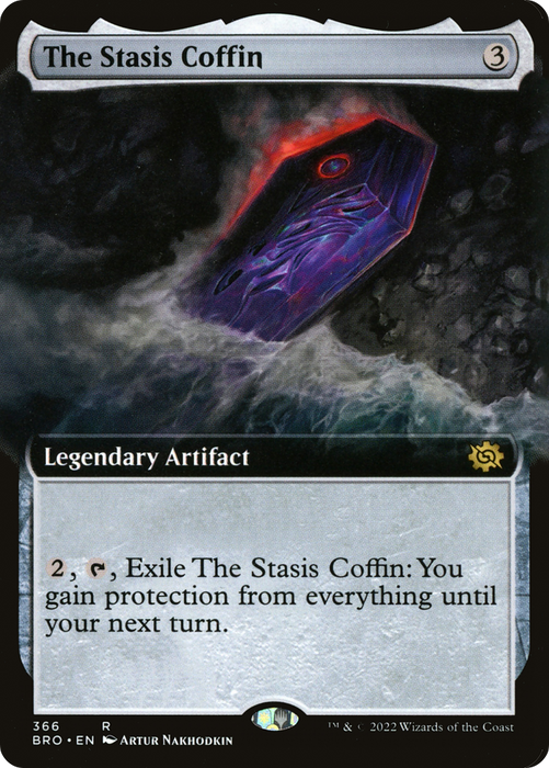 The Stasis Coffin (BRO-366) - rare: (Extended Art) - Foil
