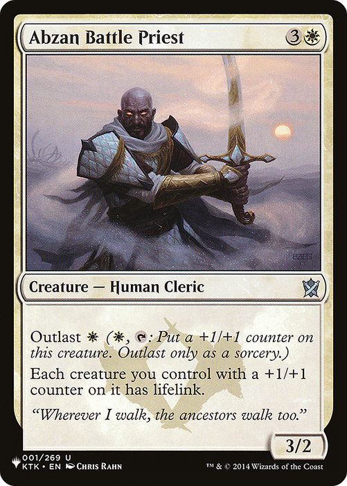 Abzan Battle Priest (LIST-KTK-1) - uncommon