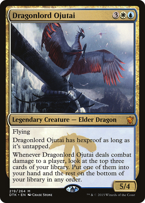 Dragonlord Ojutai (DTK-219) - mythic
