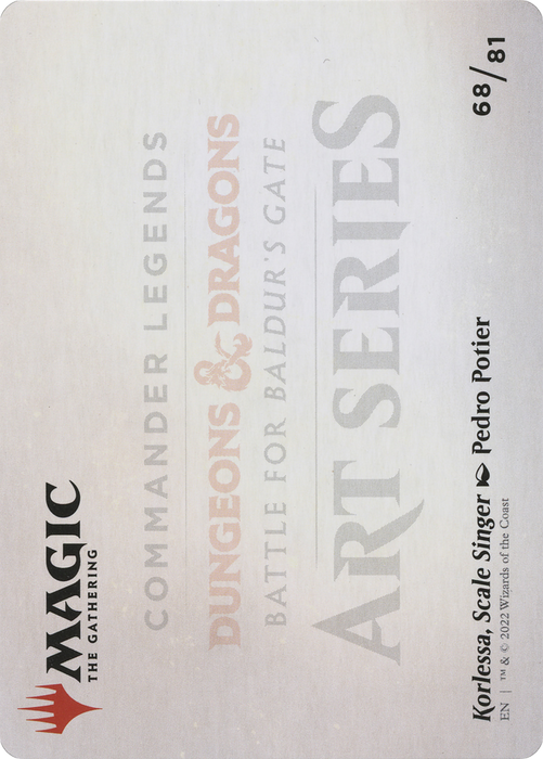 Korlessa, Scale Singer // Korlessa, Scale Singer (ACLB-068) - common (Borderless) - Foil