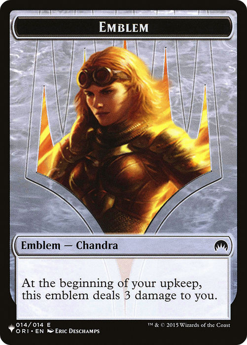 Chandra, Roaring Flame Emblem (PLST-TORI-14) - common
