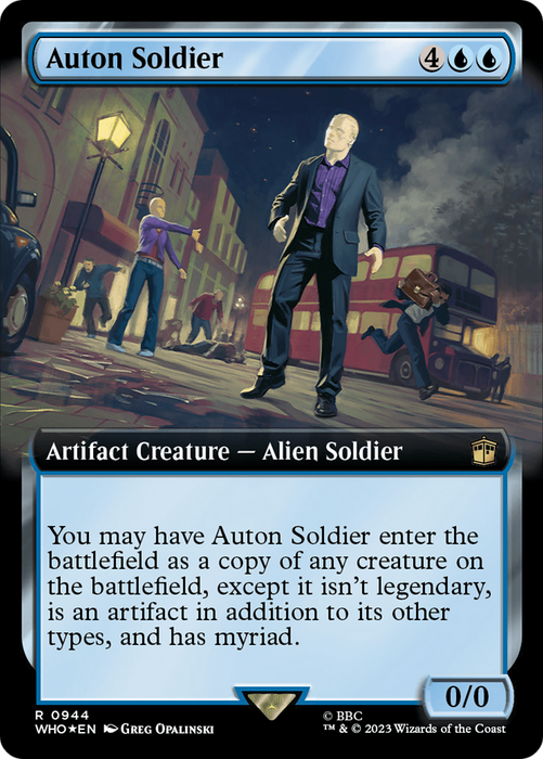 Auton Soldier (WHO-944) - rare: (Extended Art) - Foil