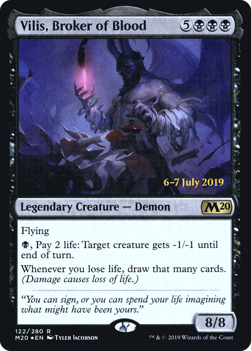 Vilis, Broker of Blood (PRE-122S) - rare - Foil