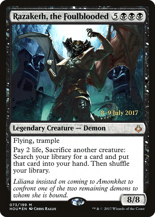 Razaketh, the Foulblooded (PRE-73S) - mythic - Foil