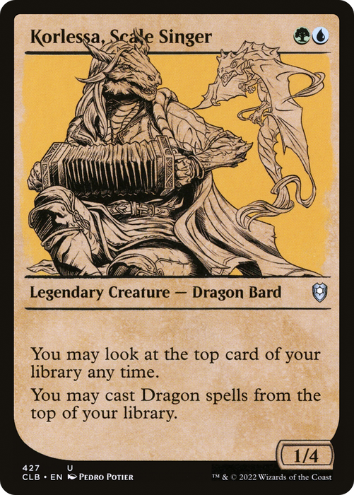 Korlessa, Scale Singer (CLB-427) - uncommon: (Showcase) - Foil