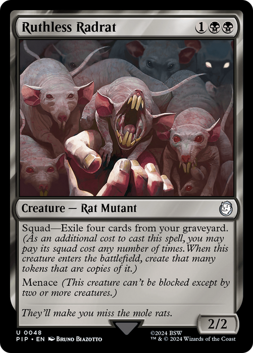 Ruthless Radrat (PIP-048) - uncommon - Foil