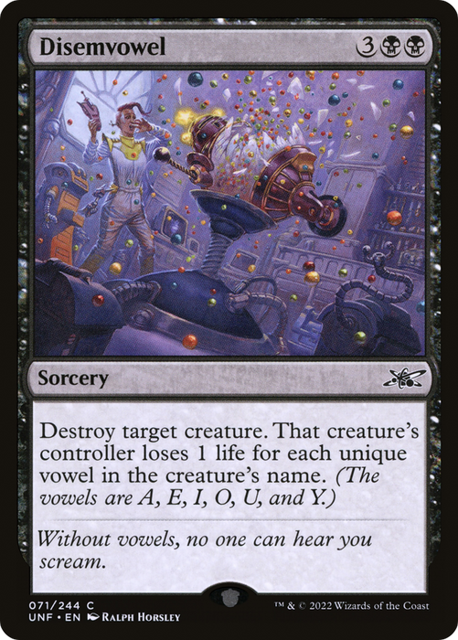 Disemvowel (UNF-071) - common - Foil