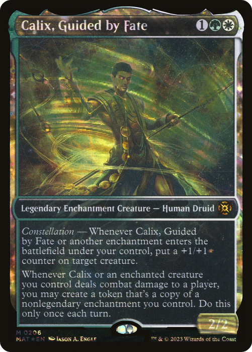 Calix, Guided by Fate (MAT-206) - mythic: (Showcase, enchantment) - Foil