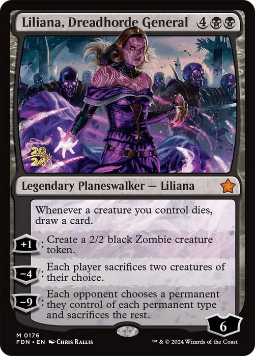 Liliana, Dreadhorde General (PRE-176S) - mythic - Foil