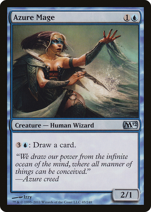 Azure Mage (M12-045) - uncommon - Foil