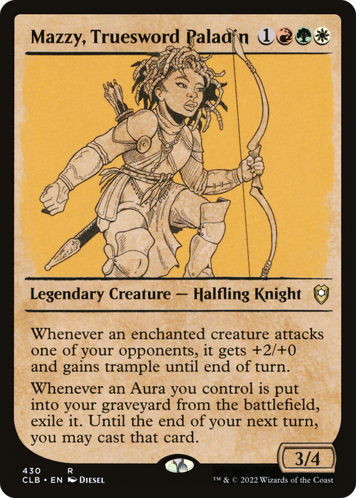 Mazzy, Truesword Paladin (CLB-430) - rare: (Showcase) - Foil