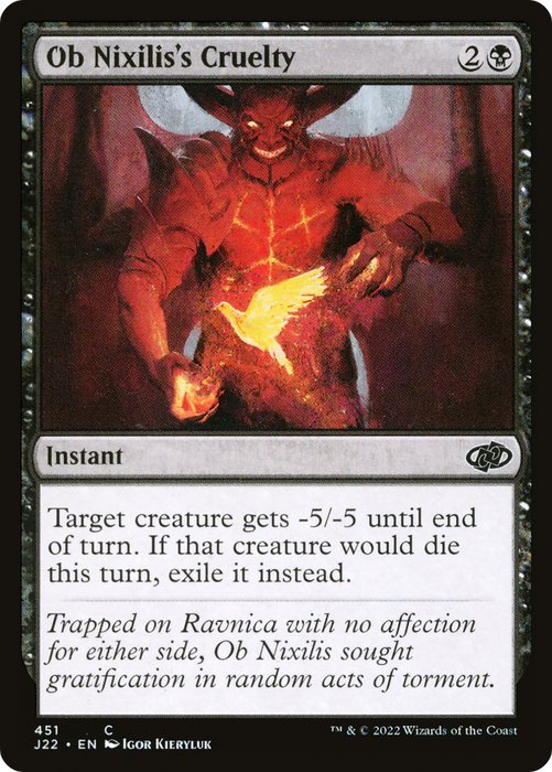 Ob Nixilis's Cruelty (J22-451) - common