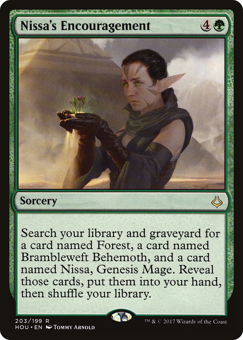 Nissa's Encouragement (HOU-203) - rare