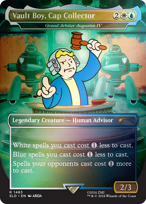 Grand Arbiter Augustin IV (SLD-1483★) - rare / Vault Boy, Cap Collector (Borderless) - Foil