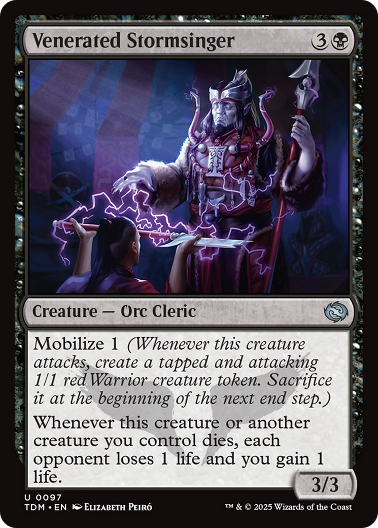Venerated Stormsinger (TDM-097) - uncommon
