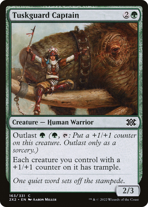 Tuskguard Captain (2X2-163) - common - Foil