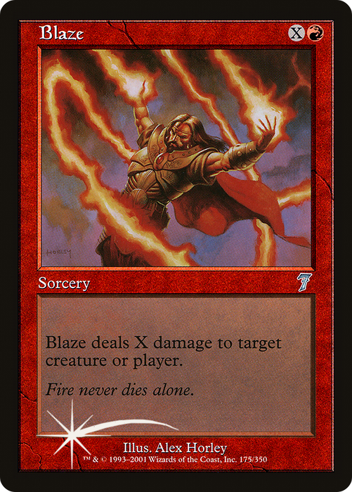 Blaze (7ED-175★) - uncommon - Foil