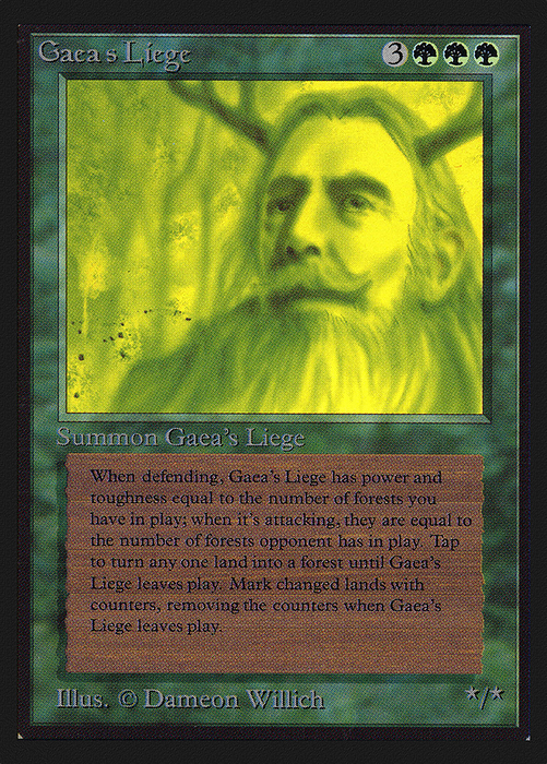 Gaea's Liege (CED-197) - rare