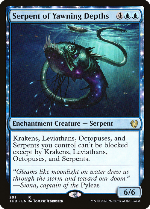 Serpent of Yawning Depths (THB-291) - rare: (enchantment)