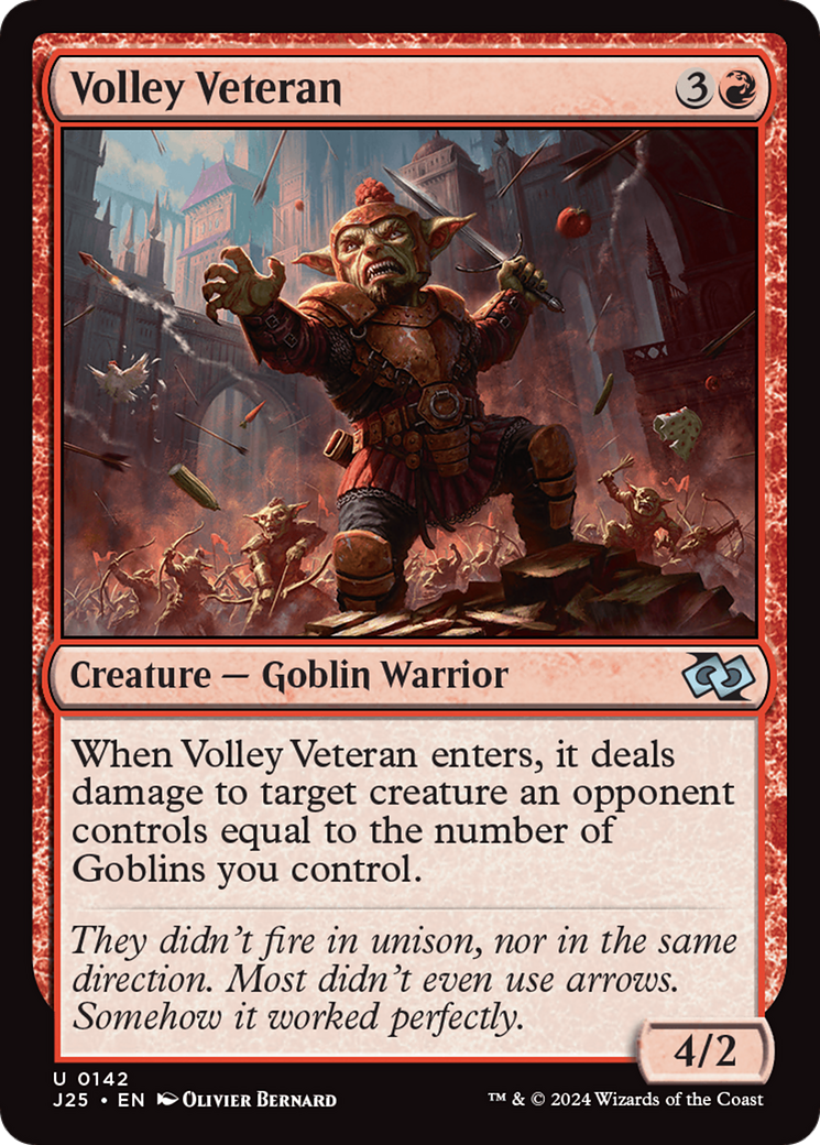 Volley Veteran (J25-142) - uncommon