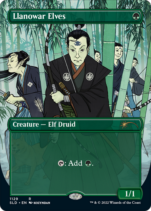 Llanowar Elves (SLD-1129) - rare (Borderless)