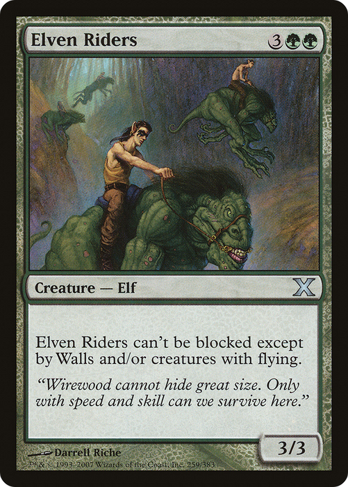 Elven Riders (10E-259) - uncommon - Foil