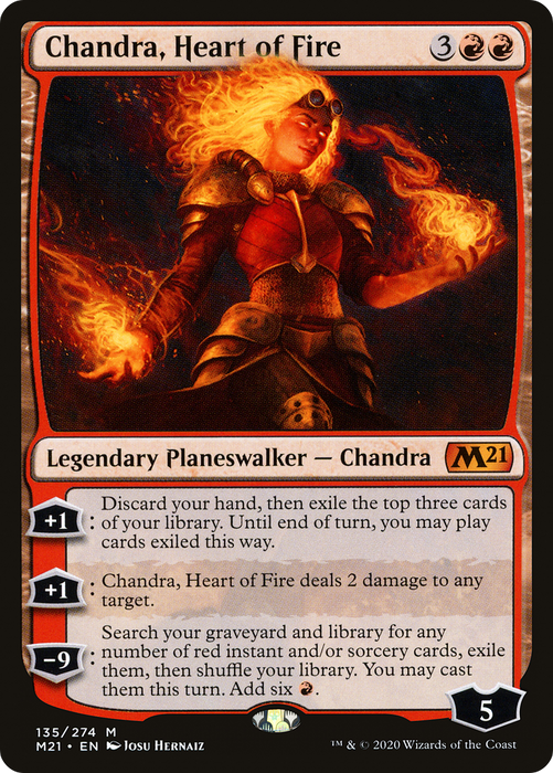 Chandra, Heart of Fire (M21-135) - mythic - Foil